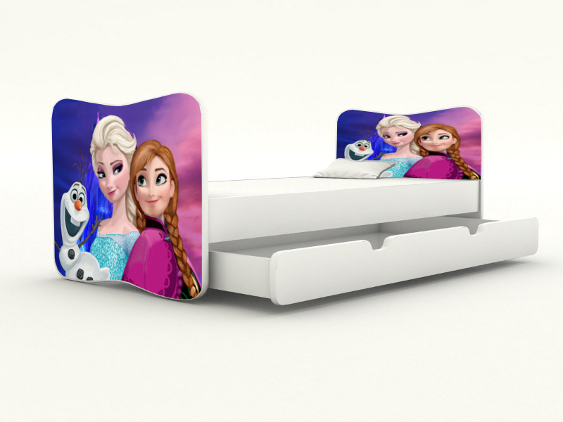 Becks posteľ bez bočnice + úložný priestor Frozen II